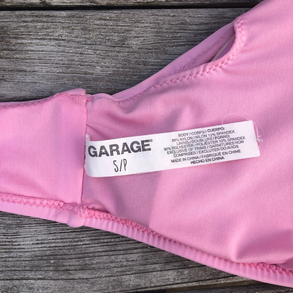 pink garage wrap bikini top - Picture 3 of 4